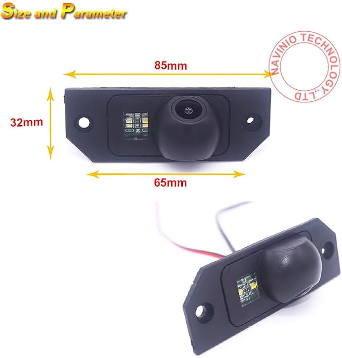 1000TV Lines Starlight Super Pro HD Lens Reversing Camera Improved Parking Aid for Ford C-Max DM2 2007-2010 Focus MK2 2003-2007 Focus II Cabriolet Notchback Tournament DA,DP,HCP,DB,DH,FCH