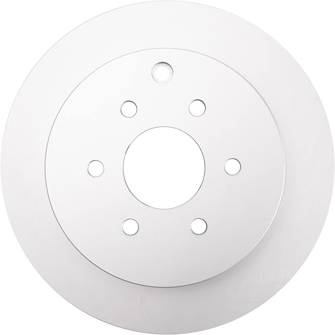 TRQ Rear Brake Rotor Set G Coated Vented Compatible with 2005-2012 Nissan Pathfinder