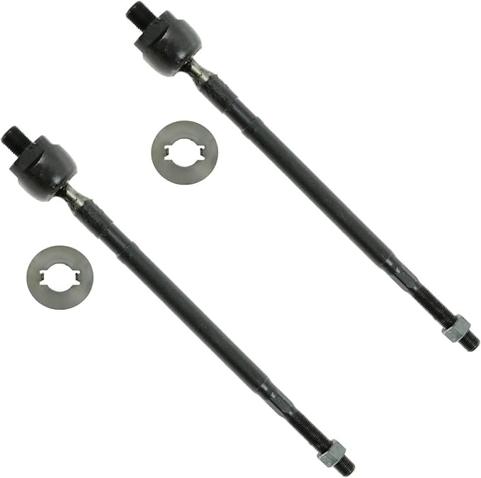TRQ Front Inner Tie Rod Set 2 Piece Compatible with 2002-2007 Mitsubishi Lancer