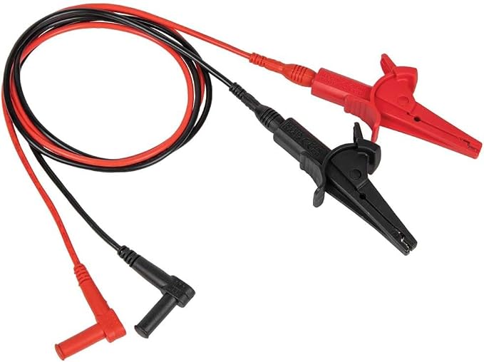 Klein Tools 69409 Line Splitter 10x and Klein Tools 69381 Alligator Clip Test Leads, Heavy-Duty Replacement 3-Foot Meter Leads