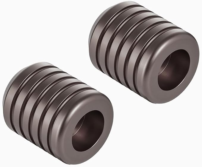 Advanblack ProTek Machined Crash Bar Sliders Decorative Wheel Rotatable End For Front Engine Guard Rear Saddlebag Guards (Bronze CNC)