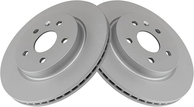 TRQ Rear G-Coated Brake Rotor LH RH Kit Pair Set of 2 for GM New