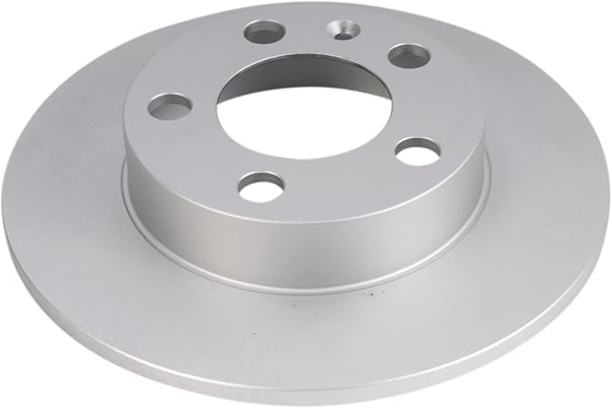 TRQ Rear Brake Rotor Set G Coated Solid Compatible with 2000-2006 Audi TT 1998-2010 Volkswagen Beetle 1999-2010 Golf 1999-2010 Jetta