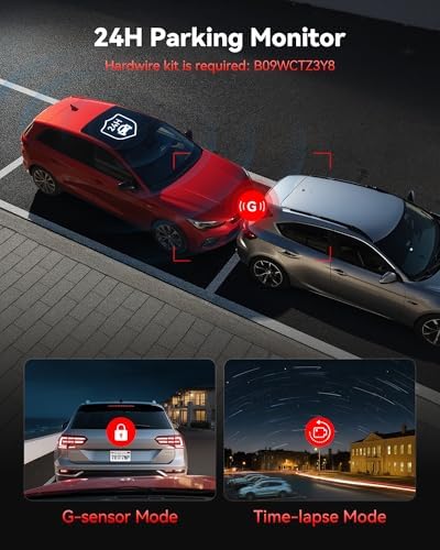REDTIGER F7NP Dash Cam & OBD Hardwire Kit, 4K Starvis 2 Dash Camera for Cars with Built-in GPS WiFi and Included Memory Card
