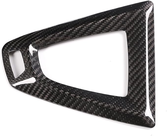 Fit for BMW F80 F82 M3 M4 2014 to 2019 Center Console Gearbox Decorative Panel Frame, Real Carbon Fiber Interior Accessories Gear Lever Panel Base Cover (RHD - Black Carbon)