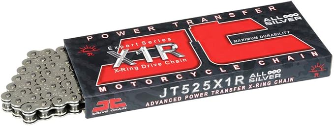 JT Chain JTC525X1R3NN120RL (525 Series) Nickel 120 Link Heavy Duty X-Ring Chain with Connecting Link