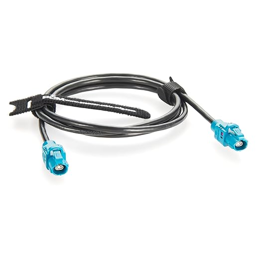 Rosenberger E6K10A-1CAZ5-Z H-MTD Vehicle Automotive Ethernet Cable 10Gbps 100/1000BASE-T1 H-MTD Female to Female Shielded LCA-101-1000-Z-Z Cable for ADAS, Telematics, Autonomous Driving (2M/6.6FT)