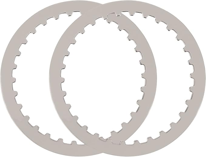 AHL 7pcs Motorcycle Steel Friction Plate for Harley XL883 2004-2008 XL1200 1200X48 SPORTSTER 1991-2011; Bad Boy FXSTSB Dyna Glide Electra OEM:37911-90 307-30-10011 8146-0100