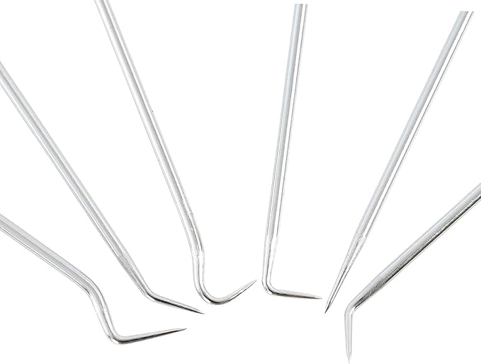 OEMTOOLS 26517 6-Piece Hook and Pick Set, Precision Manipulation for Automotive and Electronics, Durable Steel Construction, Versatile Tool Set
