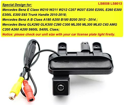 Car Reversing System Parking Assistance -Waterproof Trunk Handle Reversing Camera, for Mercedes Benz E Class W210 W211 W212 C207 W207 E200 E200L E260 E300 E300L E350 E63 Trunk Handle 2010-201