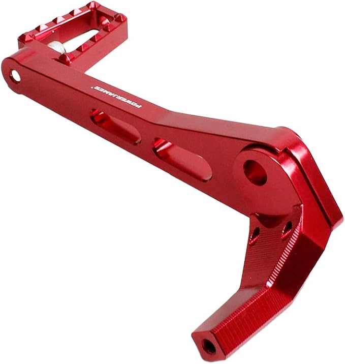POWER JAMES Red Foot Brake Lever & Footpeg for Harley 2018-2023 Street Bob, Breakout, FXDR114, Fat Bob, Low Rider, Low Rider S, Low Rider ST, Softail Standard FXBBS FXST FXRST (Red)