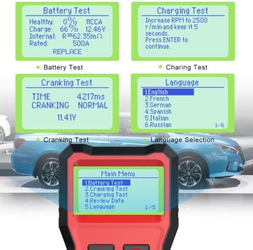 ANCEL BD330 Battery Registration Scan Tool Fits for BMW/Mini with ANCEL BST100 Car Battery Tester