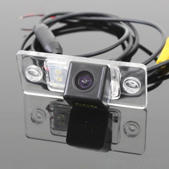Waterproof Backup Camera Color Car Rear View Camera 170 Degree Viewing Angle License Plate with Night Vision for VW Passat B5/Jetta/Skoda Scirocco/Fabia/Seat/Porsche Cayenne
