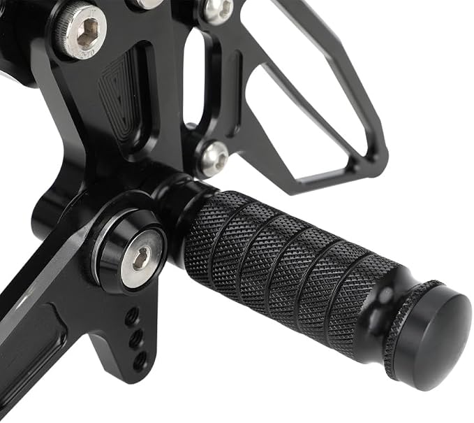 CHANGCHENG Foot Pegs for Ninja 400-Motorcycle Adjustable Rear Set Footpeg Brake Shift Pedal for Ninja400 2018-2023 Z400 2019-2023 Black