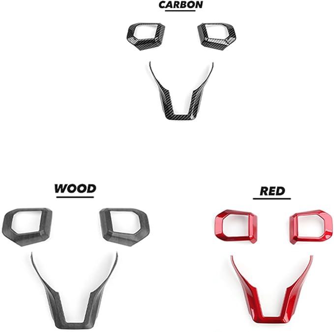 Car Steering Wheel Covers Steering Wheel Button Panel, Protection Frame Molding Trim, Steering Wheel Cover for KIA K4 GT 2024-2026 Accessories (Red)