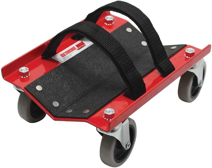 Extreme Max 5800.0228 V-Slides Snowmobile Dolly System - Steel, Red