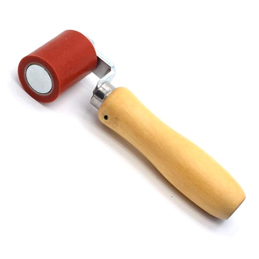 1-3/4 Inch Professional Heavy Duty 45mm Silicone Seam Roller for PVC/TPO/EPDM Roofing Vinyl Decking Membrane and Tarpaulin Banner Welding, Automotive Audio Sound Deadening Silicone Hand Roller(1)