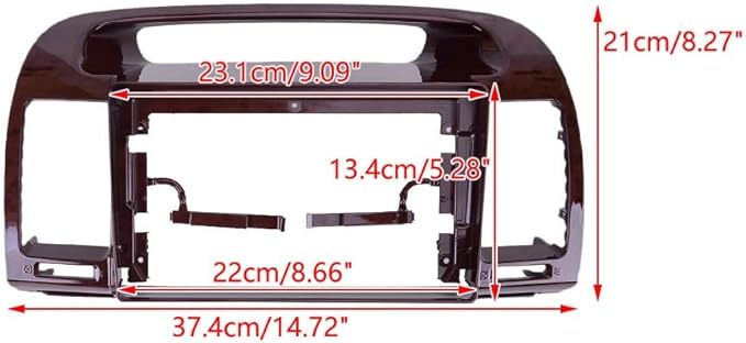 YuYue Electronic 9-inch 2din Car Radio Dashboard Compatible with Toyota Camry 5 2001-2006 Stereo Panel, for Teyes Car Panel with Dual Din CD DVD Frame Radio Kit