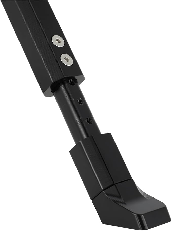 Kickstand for Ebike,CNC Aluminum Adjuster Side Kick Stand for 24-29 Inch Electric Mountain Bike Bicycle with 40mm Mount Hole - Black