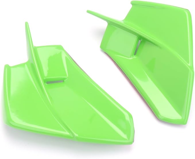 Motorcycle Winglets Wind Deflector Fairing Kits for Kawasaki Ninja ZX-4RR ZX-4R ZX-25R 2019-2024 Side Spoiler Wings Trim Exterior Adhesive Accessories (Green)