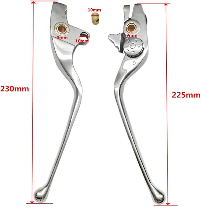 Motorcycle Brake Clutch Hand Levers Compatible with Victory Vegas 8 Ball Kingpin Hammer Sport Vision Polished Silver