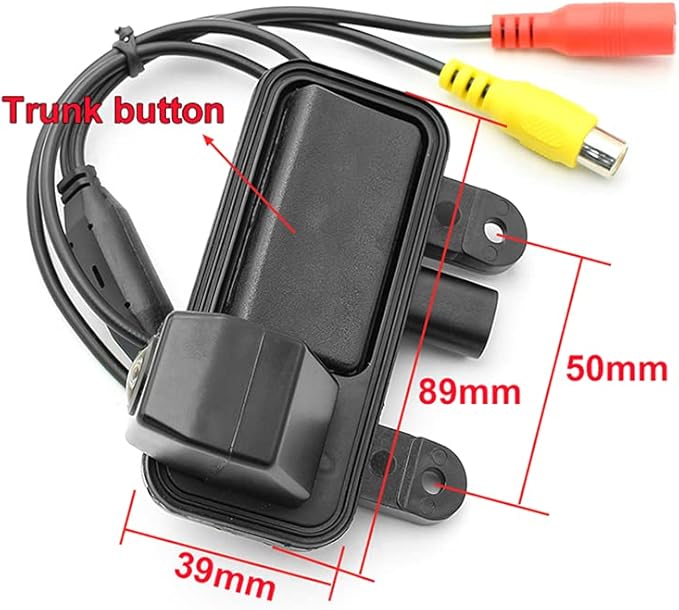 AHD/CVBS Car Rear View Camera's Fisheye Trunk Handle Camera with RCA Cable & Vehicle-Camera for Mercedes Benz B Class W246 B180 B200 2012~2015 & Backup Camera (CVBS)