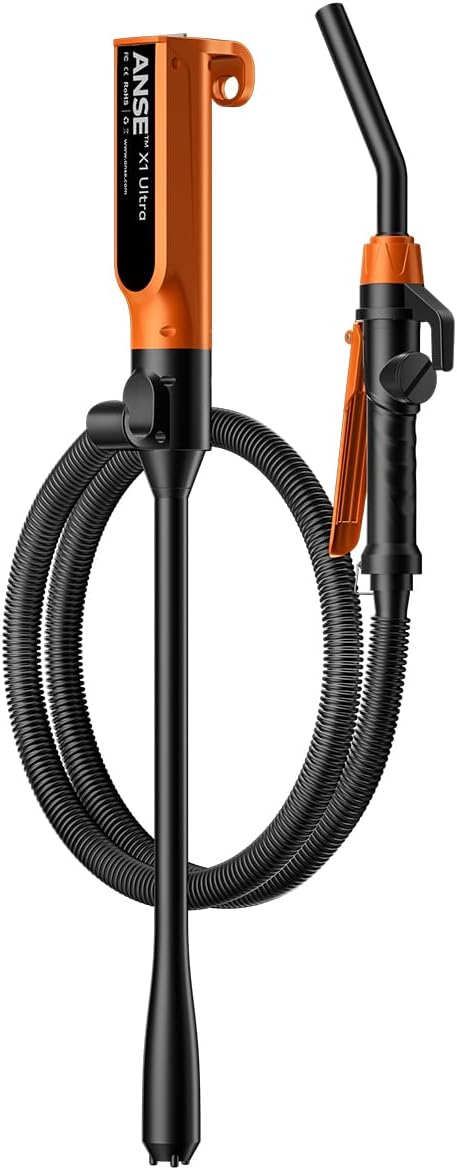 ANSE Rechargeable Fuel Transfer Pump Battery Powered (Model X1 Ultra) | Built-in 6000mAh Battery, USB-C Charge, Patented Waterproof Motor, 90 to 120min Runtime, 2.7GPM