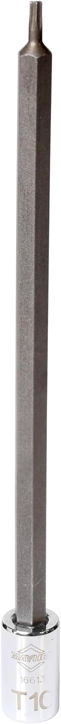 Mayhew Tools 16042 Torx Insert Socket Bit Set, Chrome, 6-Piece Long-Length