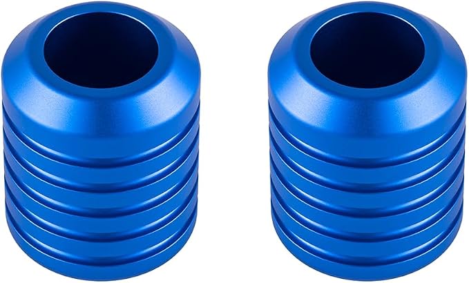 Advanblack Motorcycle Frame Sliders Machined CNC Alumium Crash Bar Slider Fit All Flat Out & Highway 1 1/4" Crash Bar Saddlebags Guards (Blue)