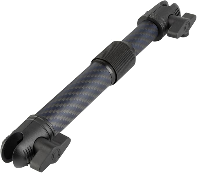 Bulletpoint Mounting Solutions Extension Arm 8"-10.5" Carbon Fiber + Kevlar Telescoping Dual Socket Fits 20mm Attachment Ball
