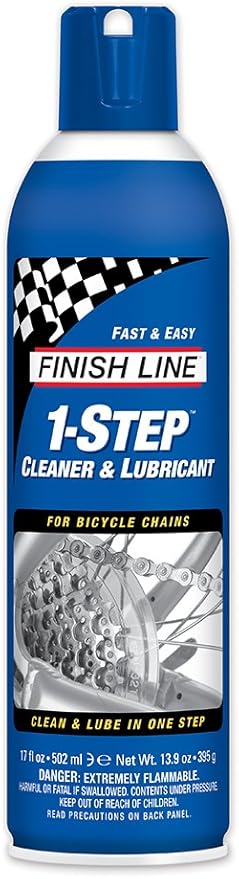 Finish Line Speed Bike Degreaser 18-Ounce and 1-Step Cleaner Lubricant 17-Ounce Bundle