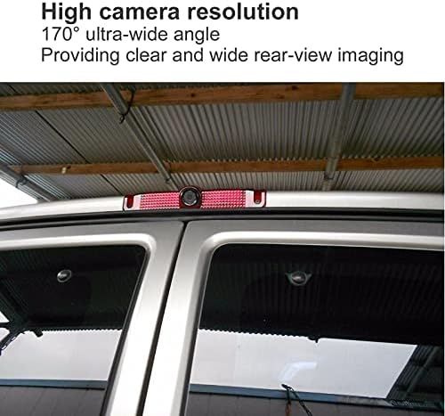 Backup Camera, Easy Installation HD Video Safety Rear View Camera System Third Brake Light Mounted for SUVs Trucks Crossovers Drivers Fleet Parking Reversing