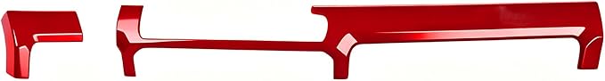 Dashboard Cover for Toyota 4Runner 2025 2026 Interior Accessories 8inch&14inch Display Center Consoles ABS Frame Trim (Dark Red, Dashboard Cover for 4Runner)