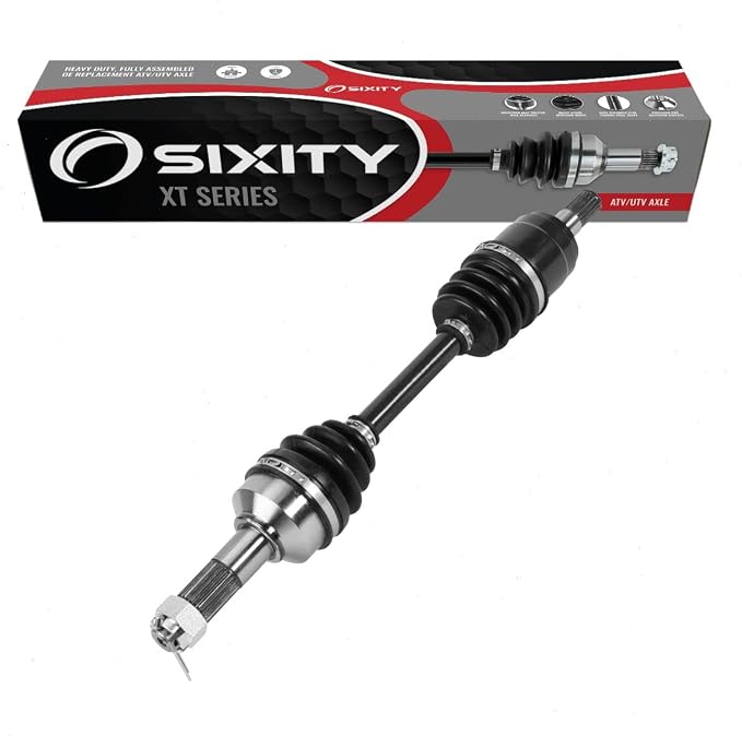 Sixity XT Front Left CV Axle for Honda TRX420FA1 FourTrax Rancher 2014-19 | 4x4 Auto DCT TRX420FA2 with EPS TRX420FE ESP TRX420FE1 ES TRX420FM TRX420FM1 TRX420FM2