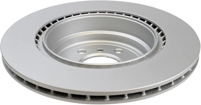 TRQ Rear Brake Rotor Set G Coated Vented Compatible with 2006 BMW 330i 330xi 2007-2013 335i 335xi 335i xDrive 2009-2011 335d 2011-2013 335is 2012-2015 X1