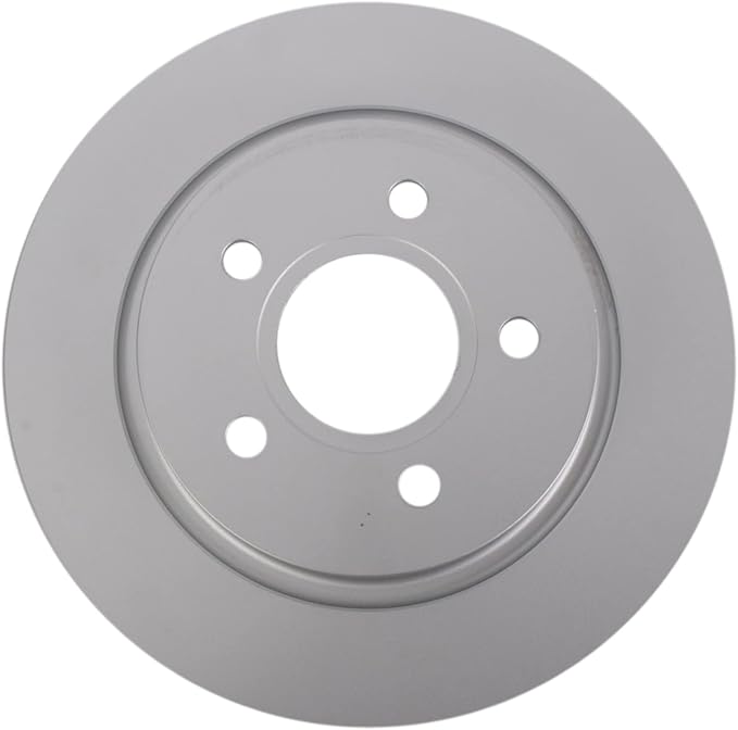 TRQ Rear Brake Rotor Set Solid G Coated Compatible with 2008-2013 Volvo C30 2006-2013 C70 2005-2011 S40 2005-2011 V50