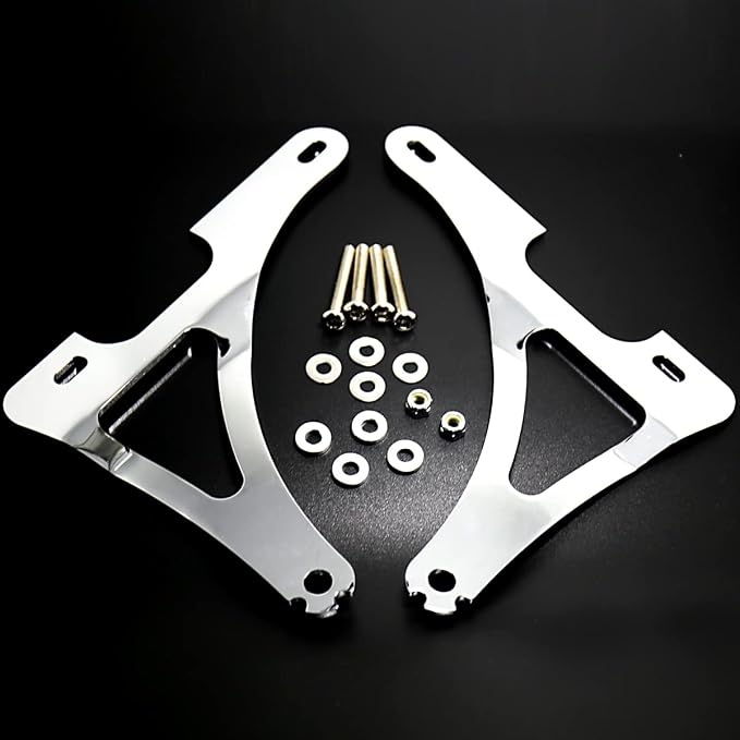 Adjustable Driver/Passenger Seat Backrest Component:Fixed Mounts (Sportster 00-25(Chrome))