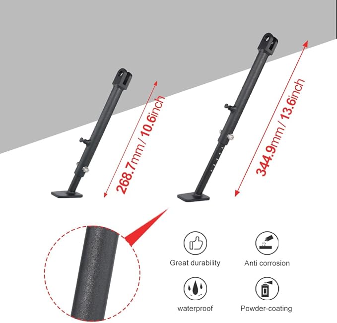 Xitomer 0-3 inch Adjustable Kickstand Fit for CRF250F 2019-2026 CRF250F, Motorcycle Adjustable Side Stand Adjustable Kick Stand