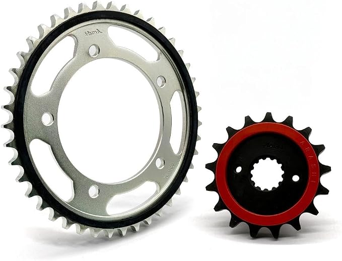 Arashi Front 18T Rear 43T Sprockets for Suzuki Hayabusa GSXR 1300 GSX1300R 2008-2018, Motorcycle Parts 530 Pitch Rubber Cushioned Reduce noise and vibration
