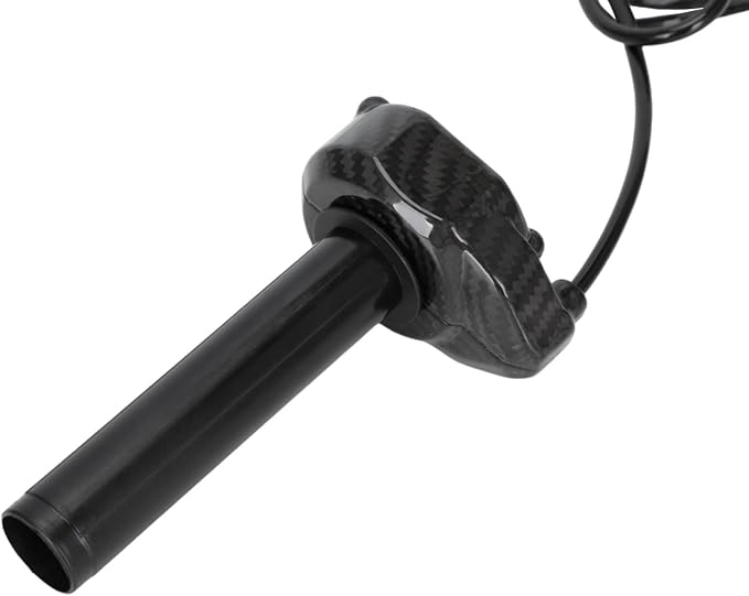 Funparts Carbon Fiber Twist Throttle Assembly Handle Kit + Throttle Cable for Surron Sur Ron LBX X260 X160 Electric Dirt Bike