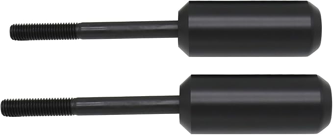 4" Motorcycle Frame Sliders Falling Crash Protector Upper Shock Mount Guards Falling Side Protector No Cut Kits Fit for Dyna 2006-2017 (Smooth Style)