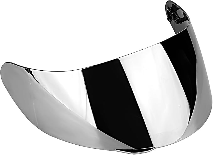 Motorcycle Helmet Face Shield Replacements, Motorcycle Helmet Visor Compatible with AGV K1 K1S K3 SV K5 K5S UV Protection (Silver)