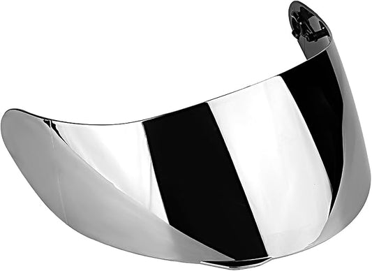 Motorcycle Helmet Face Shield Replacements, Motorcycle Helmet Visor Compatible with AGV K1 K1S K3 SV K5 K5S UV Protection (Silver)