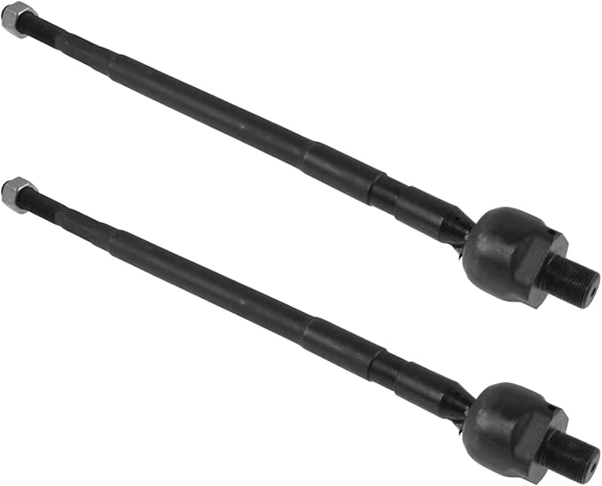TRQ Front Inner Tie Rod Set 2 Piece Compatible with 1991-1996 Ford Escort 91-96 Mercury Tracer 1990-1994 Mazda 323 90-94 Protege
