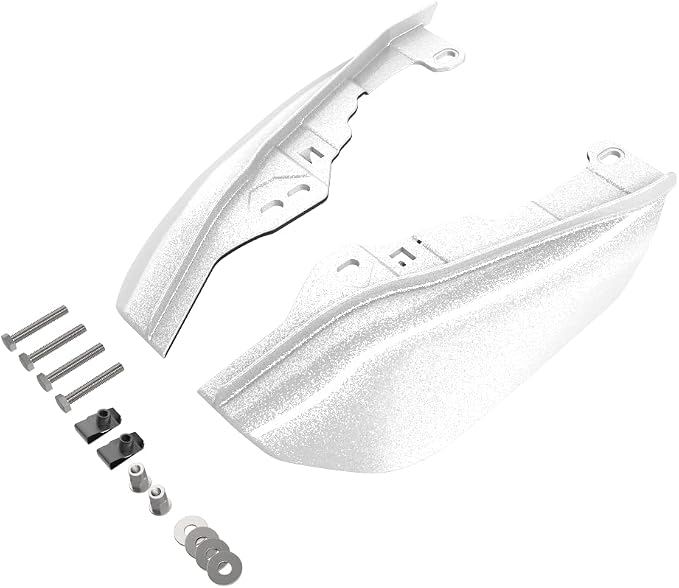 Advanblack 2024 RG Mid Frame Air Deflectors Compatible for Harley Touring Street Glide, Road King, Electra Glide, 2009-2025(White Hot Pearl)