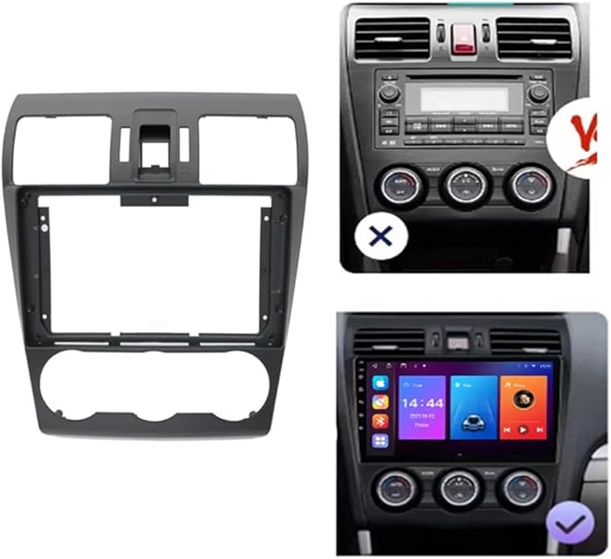 9'' Car Radio Stereo Dash Install Kit Fascia Panel Trim fits for Subaru Forester WRX XV 2016 2017 2018 Impreza Levorg Installation Aftermarket Stereo Headunit
