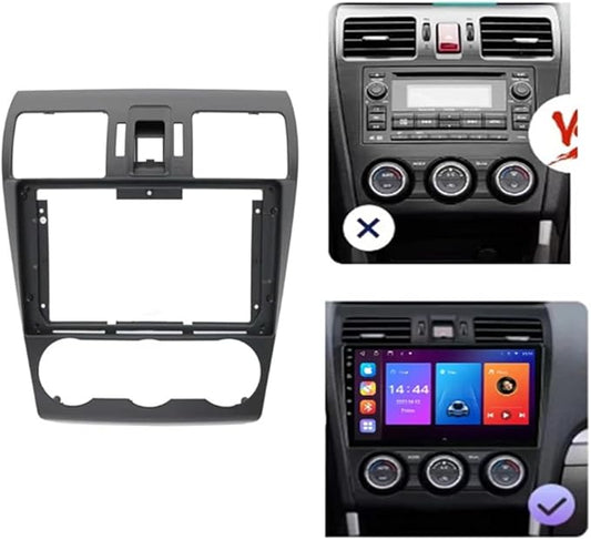 9'' Car Radio Stereo Dash Install Kit Fascia Panel Trim fits for Subaru Forester WRX XV 2016 2017 2018 Impreza Levorg Installation Aftermarket Stereo Headunit