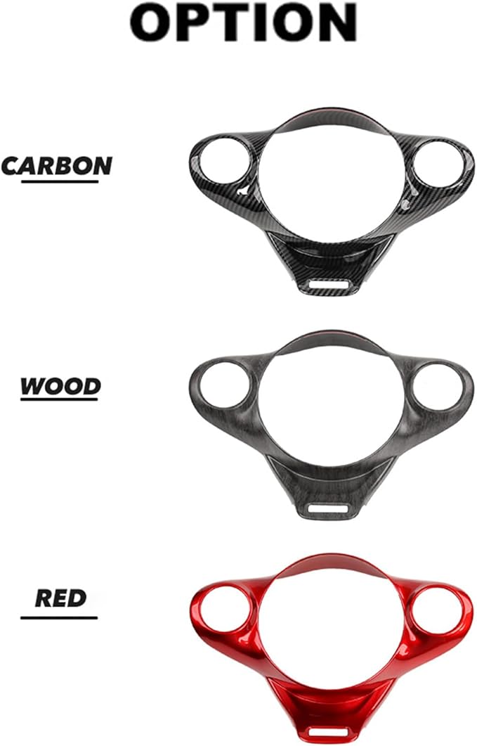 Premium Car Steering Wheel Handle Frame Cover - Anti-Slip Grip, Durable & Stylish Design Compatible with Kia Soul GT 2020-2025 Accessories (Wood Grain)