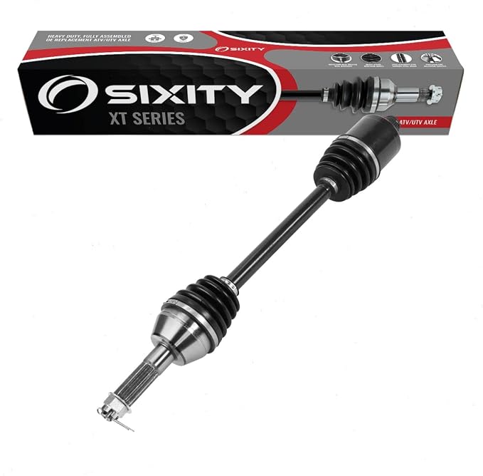 Sixity XT Rear Left CV Axle for Polaris Ranger 500 570 570-4 Crew 2014-19 | EPS 570-6 Full-Size LE EFI Hunter Edition ETX. Complete axle assembly, 5140 chrome steel