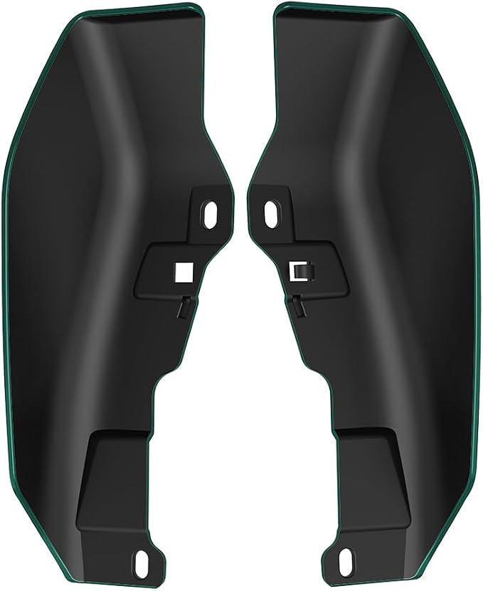 Color - Matched Mid Frame Air Deflectors Heat Shield, Perfectly Fit for Harley Touring Models Alpine Green